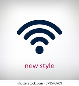 wifi, wi-fi icon. One of set web icons