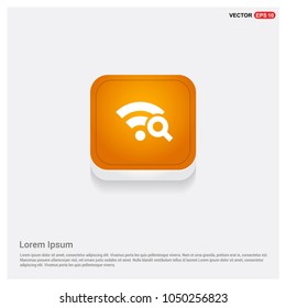 Wifi icon Orange Abstract Web Button