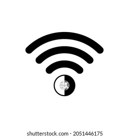 wifi icon outline isolated on white background. the concept of using wi-fi in portugal
