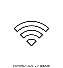 Wifi icon Outline vector for web ui