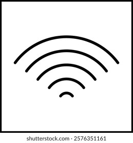 Wifi icon. Public wifi area solid sign.  wireless internet signal. illustration of wifi vector icon