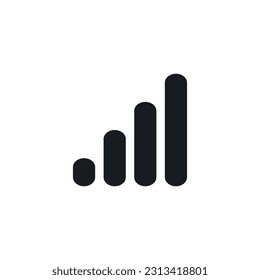 Wifi icon representing wireless internet connection signal. Simple vector design ideal for mobile apps, websites, and network interfaces.
