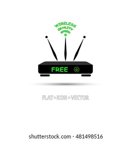 Wi-Fi icon. Router