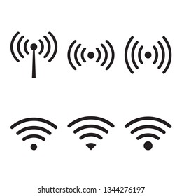 wi-fi icon set