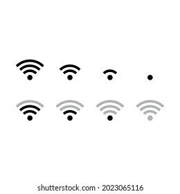 wifi icon set for apps and web sites