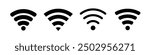 Wifi icon set. Wifi icons	