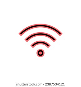 Wifi icon set illustration. signal sign and symbol. Wireless  icon
