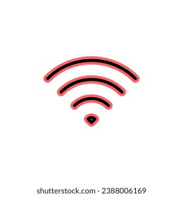 Wifi icon set illustration. signal sign and symbol. Wireless  icon