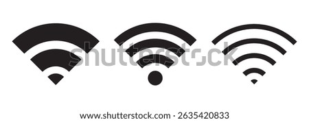 Wi-Fi icon set. On and off mode. 2G to 5G different Wi-Fi design and connections. Connected and Disconnected options mode. Eps 10.