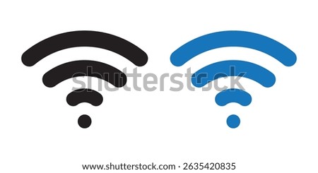 Wi-Fi icon set. On and off mode. 2G to 5G different Wi-Fi design and connections. Connected and Disconnected options mode. Eps 10.