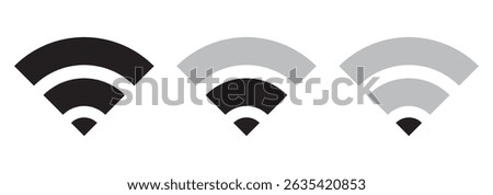 Wi-Fi icon set. On and off mode. 2G to 5G different Wi-Fi design and connections. Connected and Disconnected options mode. Eps 10.