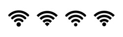 Wifi icon set. signal vector icon. Wireless  icon vector