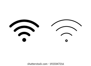 Wifi icon set. signal vector icon. Wireless  icon vector