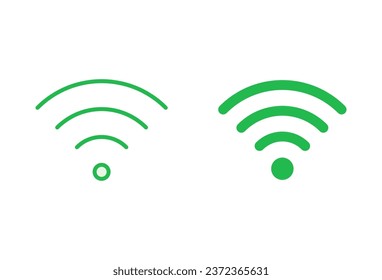 Conjunto de iconos de Wifi. icono del vector de señal. vector de icono inalámbrico