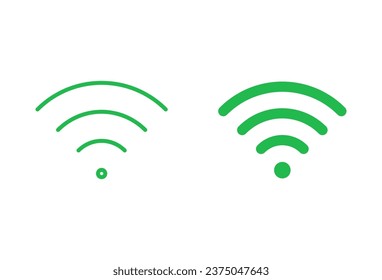 WiFi-Symbol gesetzt. Signal-Vektorsymbol. Wireless-Symbol-Vektorgrafik