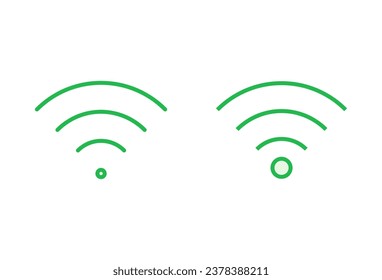 Wifi icon set. signal vector icon. Wireless  icon vector