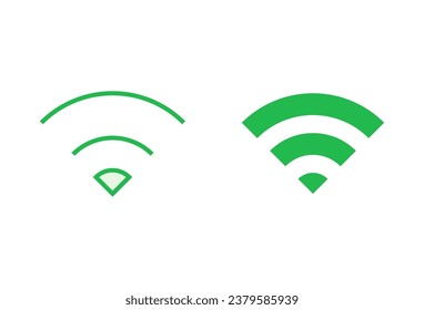 Wifi icon set. signal vector icon. Wireless  icon vector