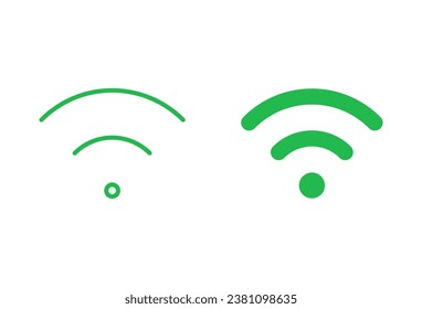 WiFi-Symbol gesetzt. Signal-Vektorsymbol. Wireless-Symbol-Vektorgrafik