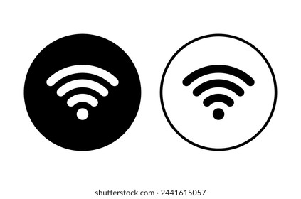 Conjunto de iconos Wifi. icono de vector de señal. Vector de icono inalámbrico