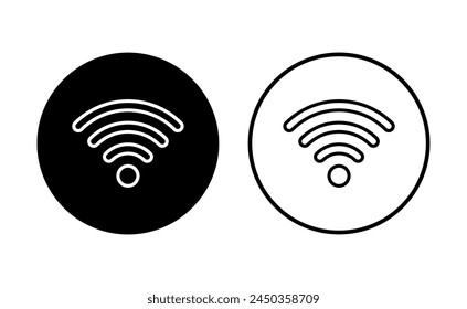 Wifi icon set. signal vector icon. Wireless  icon vector
