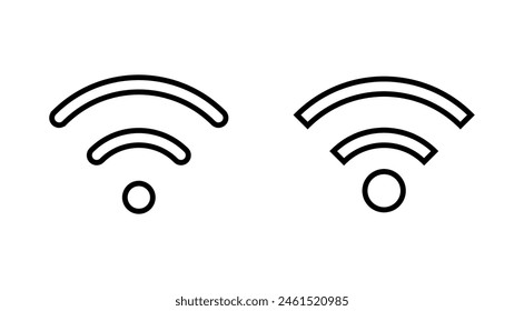 Conjunto de iconos Wifi. Icono de Vector de señal. Vector de iconos inalámbricos