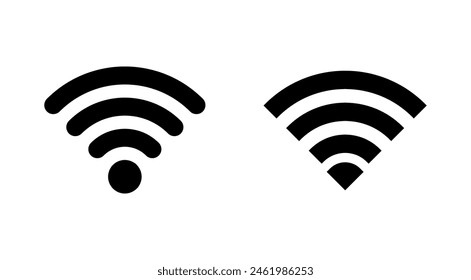Wifi icon set. signal vector icon. Wireless  icon vector
