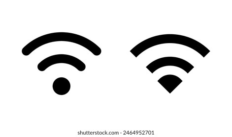 Conjunto de iconos Wifi. Icono de Vector de señal. Vector de iconos inalámbricos