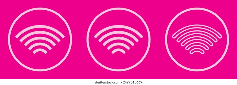 Wifi icon set. signal vector icon. Wireless icon vector