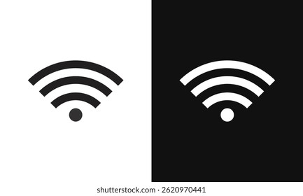 Ícone de Wi-Fi definido. ícone de vetor de sinal. Vetor de ícone sem fio.