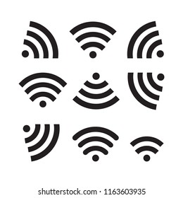 Wifi icon set vector illustration. 