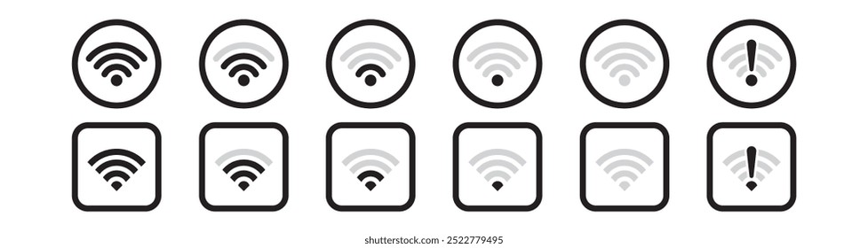 wifi icon, wifi icon set, wifi vector, wifi sign, wifi symbol