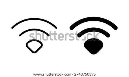 Wifi icon set vector. signal sign and symbol. Wireless  icon