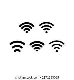 Wifi Icon Set Vector Symbol Design Illustration