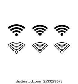 Wi-Fi-Symbolsatz, Vektorvorlage