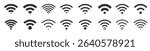 wifi icon set wireless internet symbol collection free internet zone sign hotspot vector icon