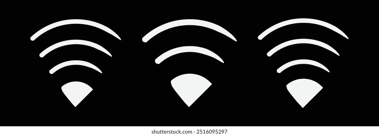 Wifi icon set. Wireless symbol collection. Internet sign. Wifi vector. WIfi icon.