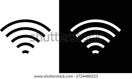 wifi icon set. Wireless Technology. Technology and hotspot sign.  Signal strength and hotspot signs
