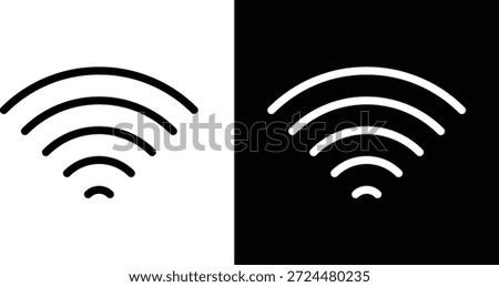 wifi icon set. Wireless Technology. Technology and hotspot sign.  Signal strength and hotspot signs
