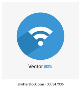 wifi icon - Shadow Pictogram Vector illustration
