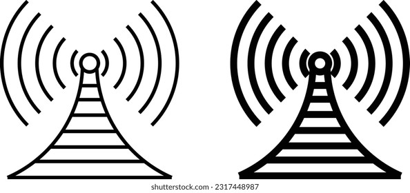 Wi-Fi icon sheet, simple trendy flat style line and solid Isolated vector illustration on white background. For apps, logo, websites, symbol , UI, UX, graphic and web design. EPS 10.