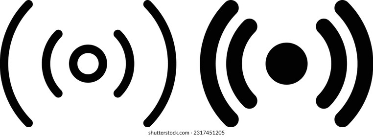 Hoja de iconos de Wi-Fi, línea de estilo plana simple y sólida ilustración vectorial aislada sobre fondo blanco. Para aplicaciones, logotipo, sitios web, símbolo , UI, UX, gráfico y diseño web. EPS 10.