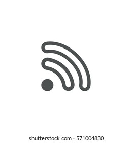wifi icon. sign design