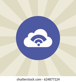 wifi icon. sign design. background