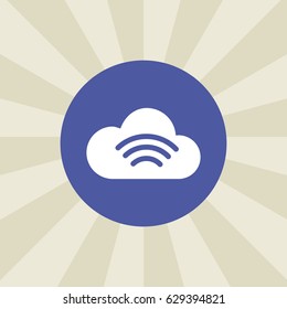 wifi icon. sign design. background