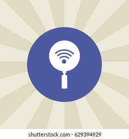 wifi icon. sign design. background