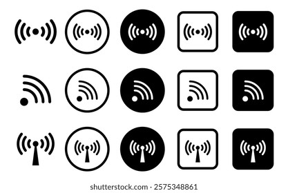  Wifi icon . wi-fi icon sign for remote internet access. Vector illustration