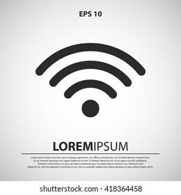 wifi icon. wifi sign vector illustration