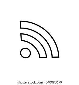 wi-fi icon. wi-fi sign vector illustration