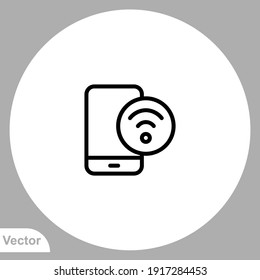 Wifi icon sign vector. Symbol, logo illustration for web and mobile.