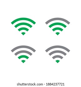 Vector indicador de señal de icono Wifi